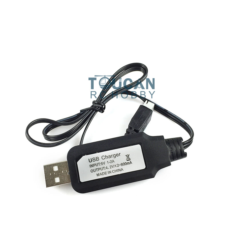 US Warehouse USB Cable for Henglong Charger Liion Battery Remote Control Tank Electronic Balanced Head RC Models