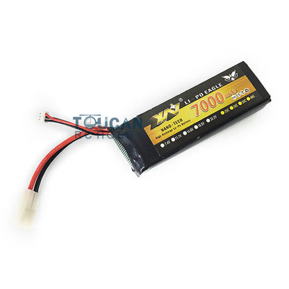 US Warehouse 7.4V 7000MAH Lipo Battery for 1/16 Henglong RC Tank Remote Control Military Vehicle Electronic Parts Hobby Model