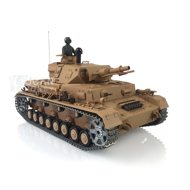 Henglong 1/16 Upgraded Radio Control Tank 3858 Panzer IV F Battle Tank TK7.0 Version Metal Tracks Idler Sprocket Wheels BB Shooting