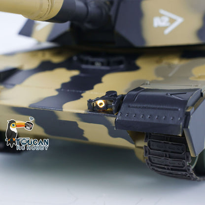 Heng Long 1/24 RC Tank Abrams M1A2 3816-2 2.4G Remote Control Battle Vehicle Panzer Simulation Model Painted Assembled