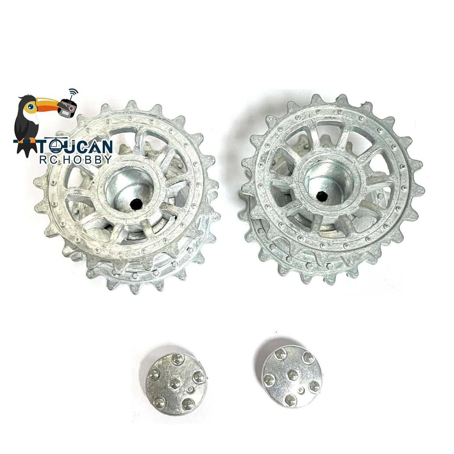 US Warehouse Metal Sprockets for Henglong 1/16 Scale RC Tank Armored Military Vehicle German Tiger I 3818 Panther 3819 Fittings