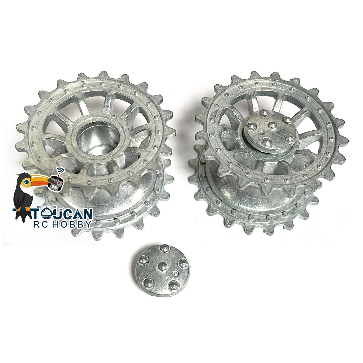 US Warehouse Metal Sprockets for Henglong 1/16 Scale RC Tank Armored Military Vehicle German Tiger I 3818 Panther 3819 Fittings