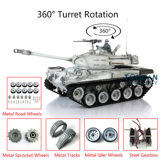 Henglong 1/16 TK7.0 Customized Walker Bulldog RTR Remote Control Tank 3839 360 Degrees Rotating Turret Metal Sprocket Wheels Tracks