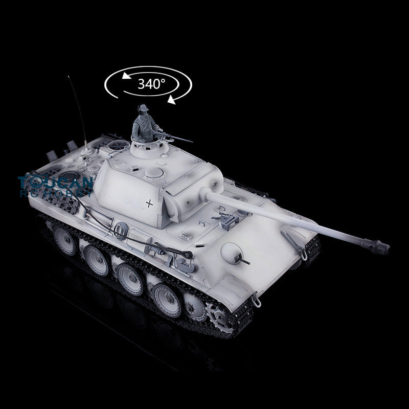 Henglong 1/16 Plastic Radio Control Tank 3879 TK7.0 German Panther G RTR Tank 2.4G w/ Engine Sound Smoking Gearbox on RC Tank