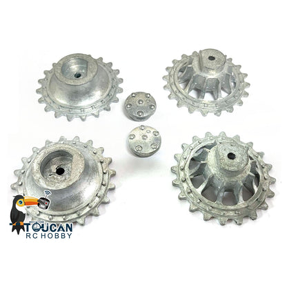 US Warehouse Metal Sprockets for Henglong 1/16 Scale RC Tank Armored Military Vehicle German Tiger I 3818 Panther 3819 Fittings