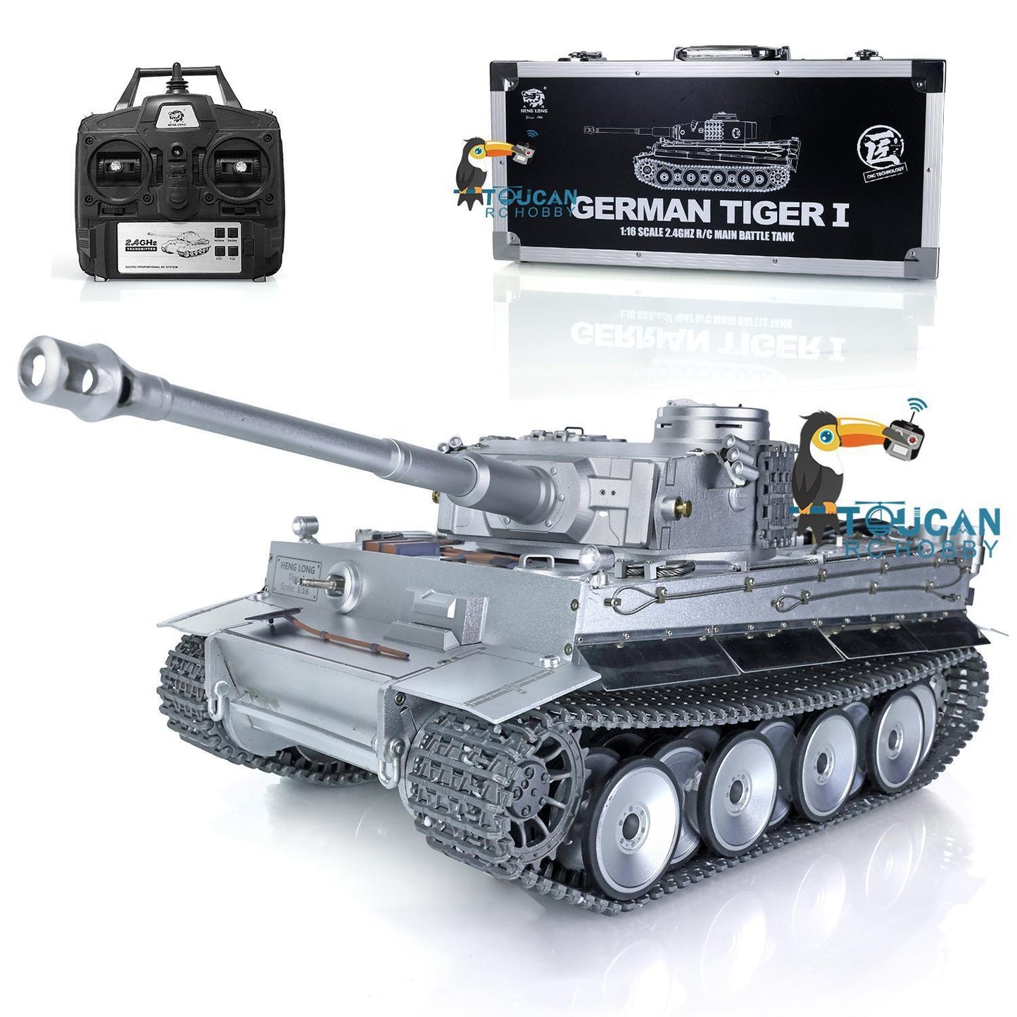 For Ke** Henglong 1/16 Upgraded Full Metal German Tiger I Ready to Run Remote Control Tank 3818-Pro Military Main Battle Tank-teshu